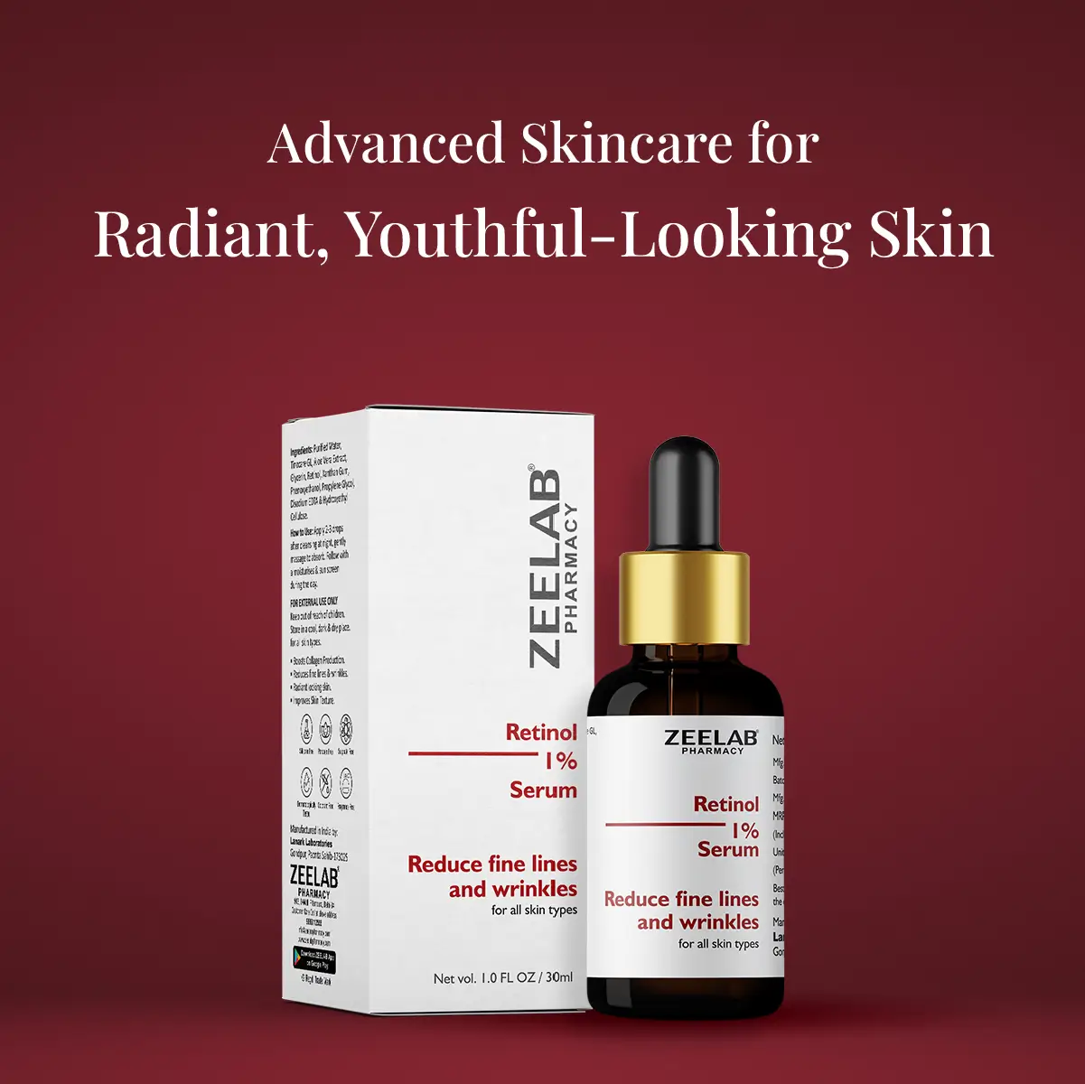 Zeelab Retinol 1% Face Serum